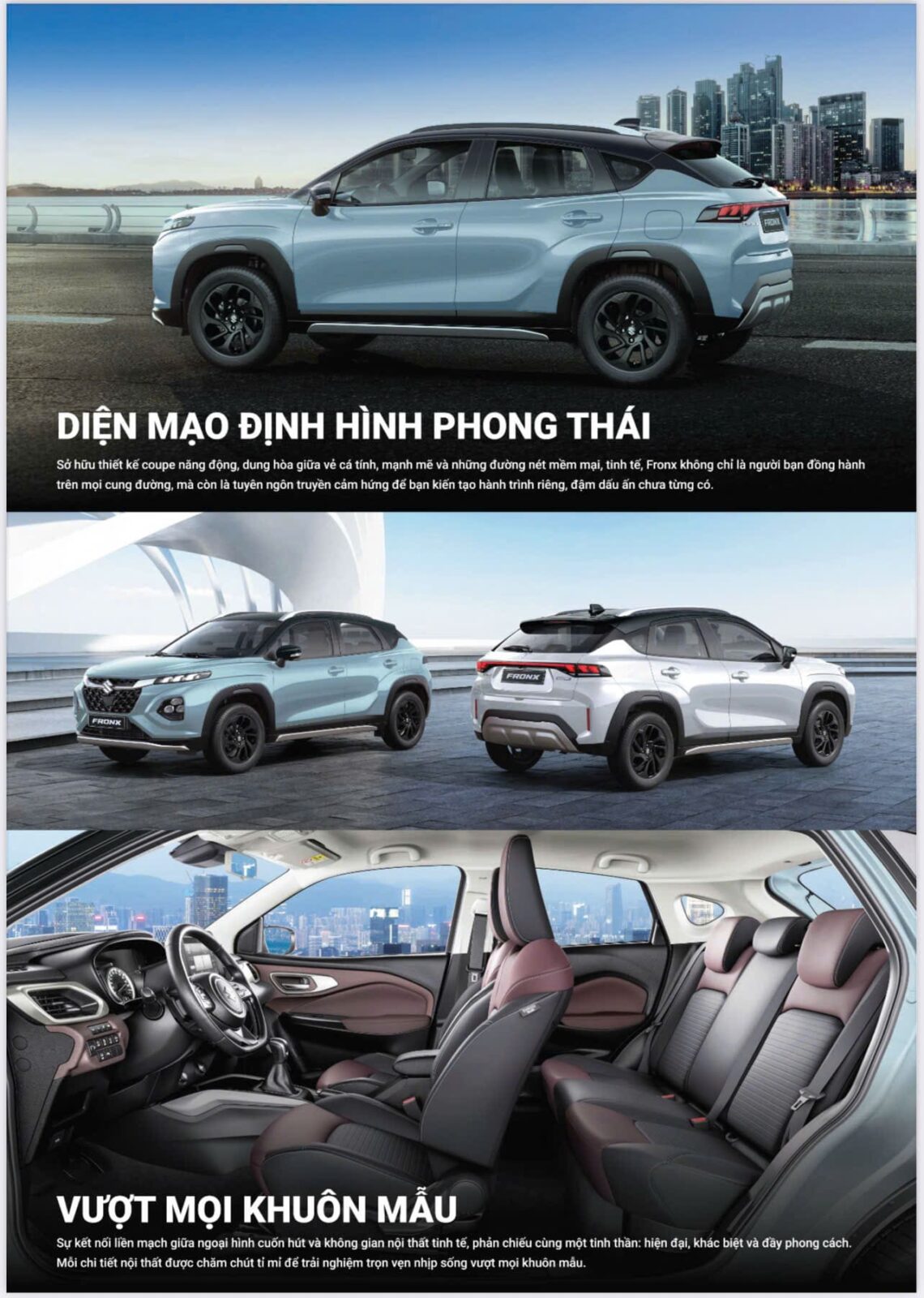 thong so ki thuat suzuki FronX 3 Suzuki Fronx 2025